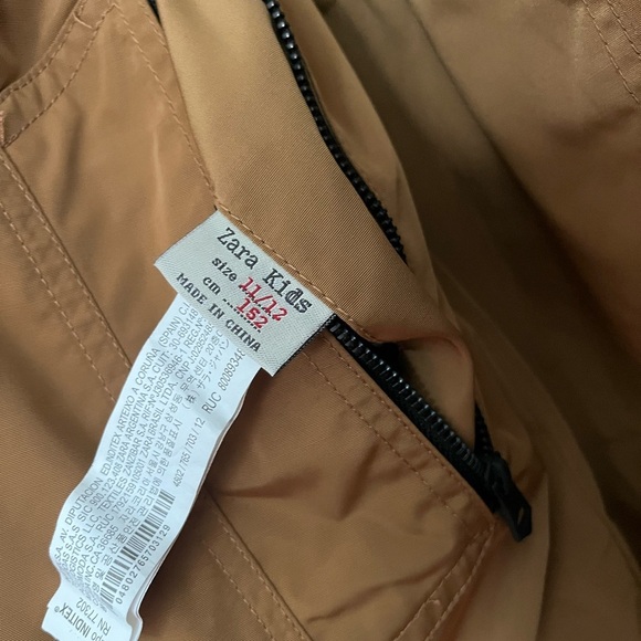 Zara Kids Reversible Hooded Long Puffer Coat Size 11/12 - Picture 9 of 9